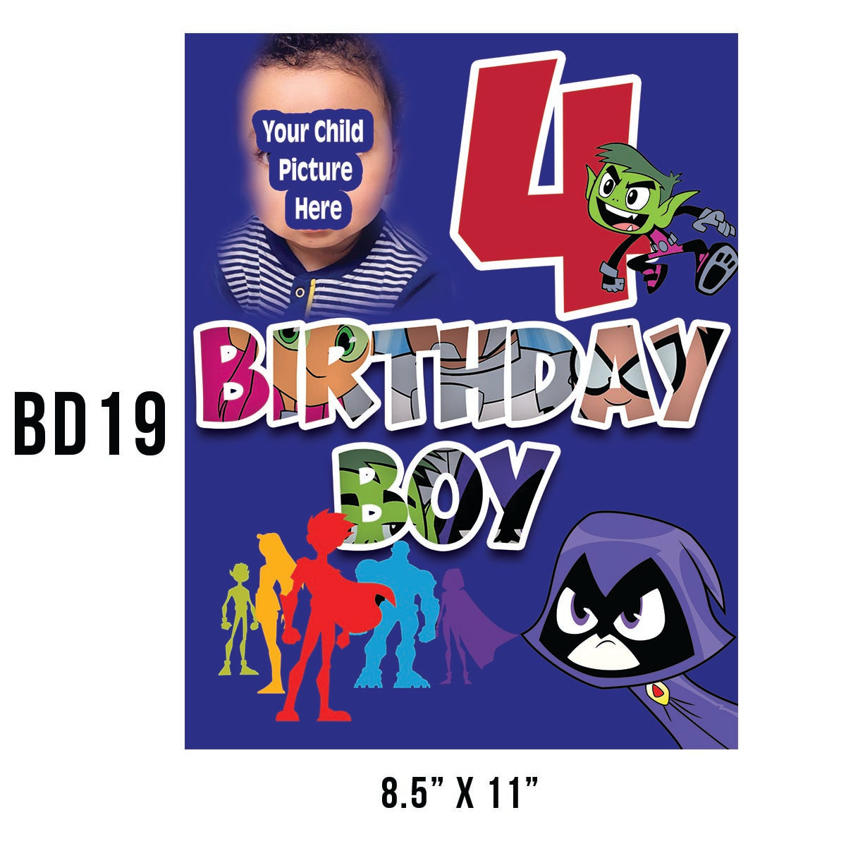 "Kid Birthday" Paper Transfer Designs (1 Pic Max)